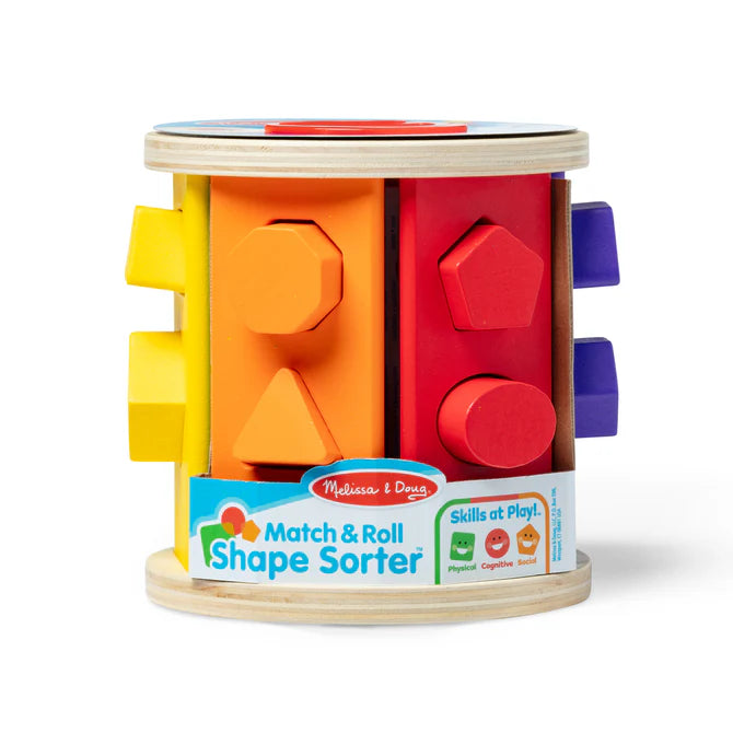 Melissa & Doug Match & Roll Shape Sorter