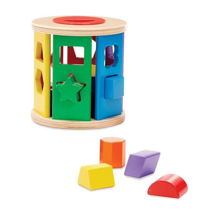 Melissa & Doug Match & Roll Shape Sorter