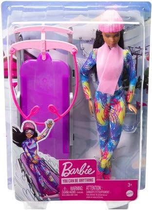 Barbie You Can Be Anything Winter Sports Sledder Doll