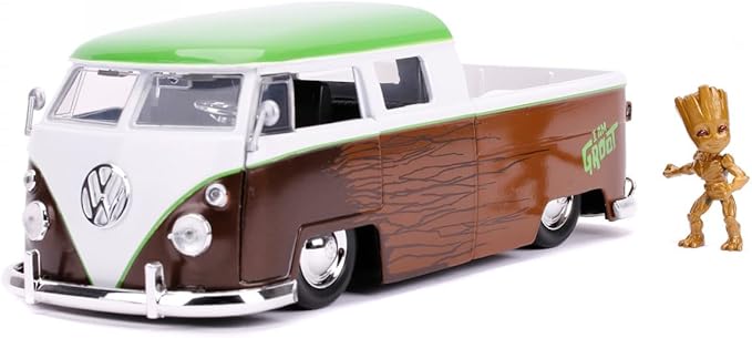 Marvel Guardians of the Galaxy Groot VW 1963 Diecast Bus Pickup 1:24