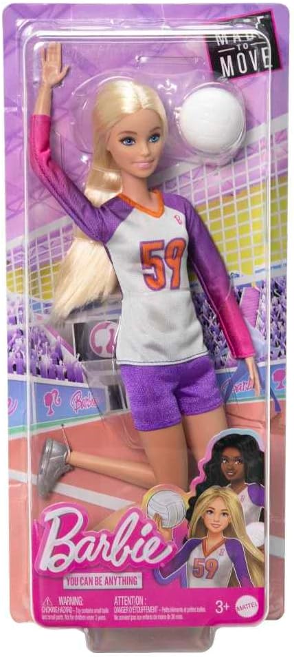 Barbie Made To Move Doll Volleyball