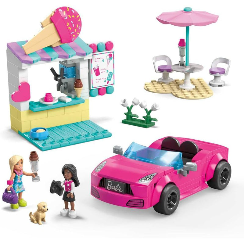 Mega Barbie Convertible & Ice Cream Stand Construction Set