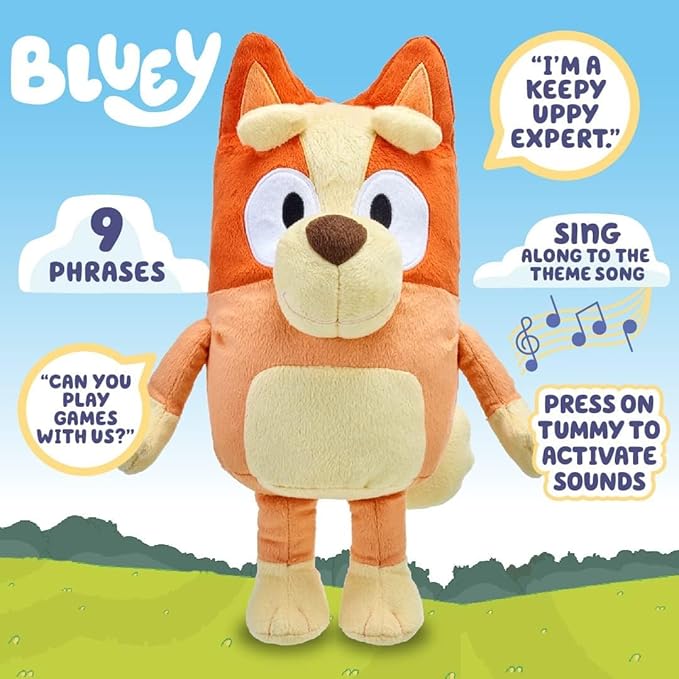 Bluey Bingo Large 30cm Talking Plush Soft Toy