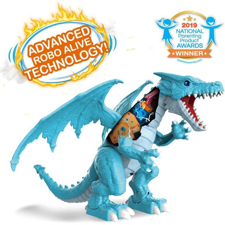 Zuru RoboAlive Ice Blasting Blue Roaring Dragon