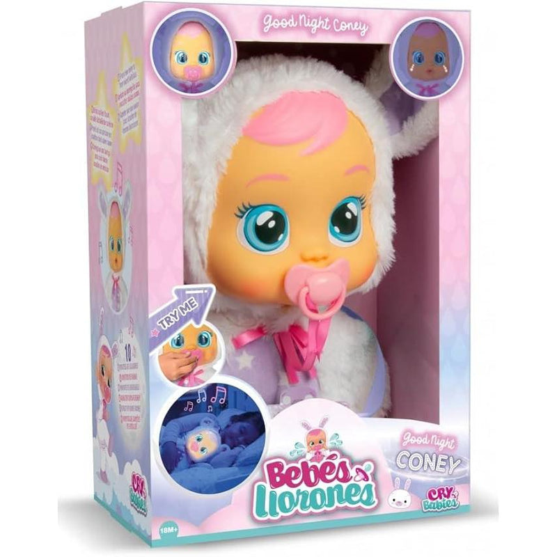 Cry Babies Goodnight Coney Interactive Baby Doll with Night Light