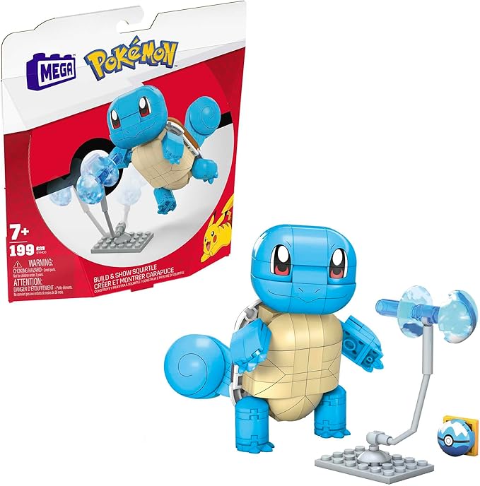 Mega Pokémon Build & Show Squirtle 199 Piece Construction Playset