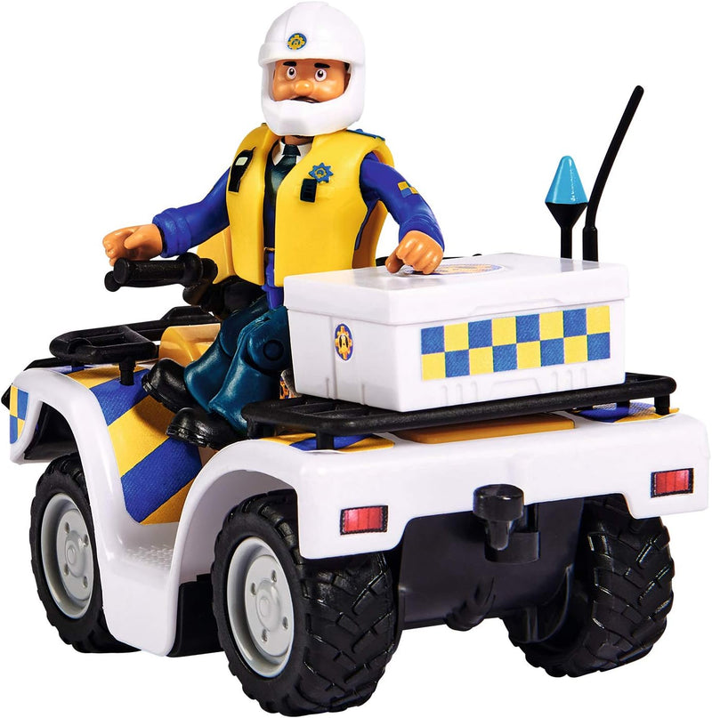 Fireman Sam Police Quad Bike & Malcolm Figure