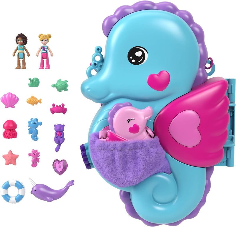 Polly Pocket Daddy & Me Seahorse Purse Playset