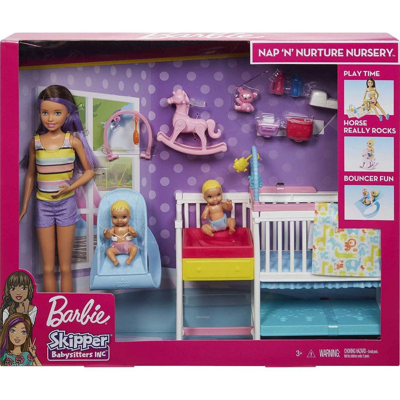 Barbie Skipper Babysitter Nap 'n' Nurture Playset