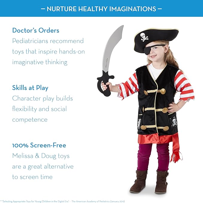 Melissa & Doug Pirate Role Play Costume Set