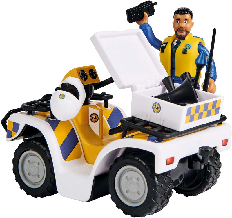 Fireman Sam Police Quad Bike & Malcolm Figure