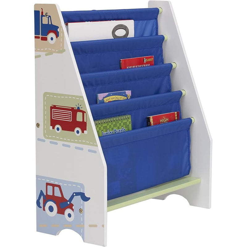 Kids Vehicles Bookcase Storage Unit