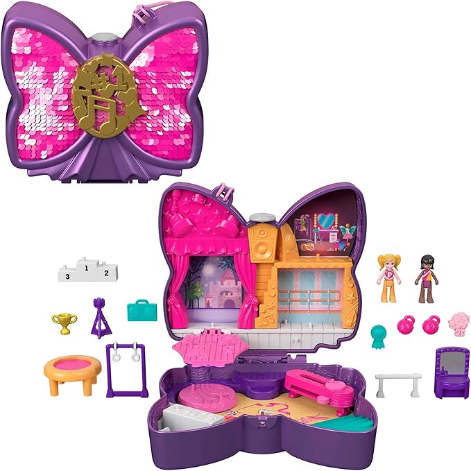 Polly Pocket Sparkle Stage Bow Compact