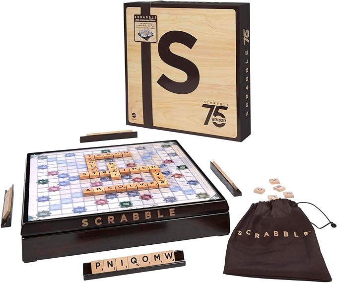 Scrabble 75th Anniversary Edition Family Board Game