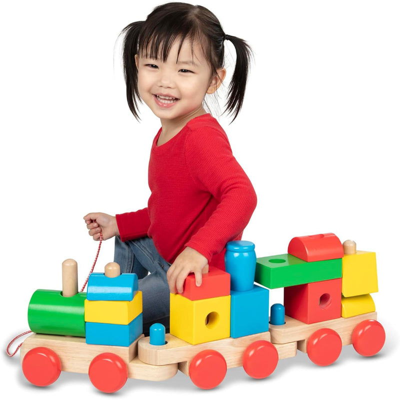 Melissa & Doug Wooden Jumbo Stacking Train