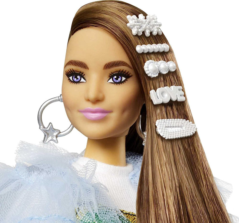 Barbie Extra Doll - Light Blue Coat
