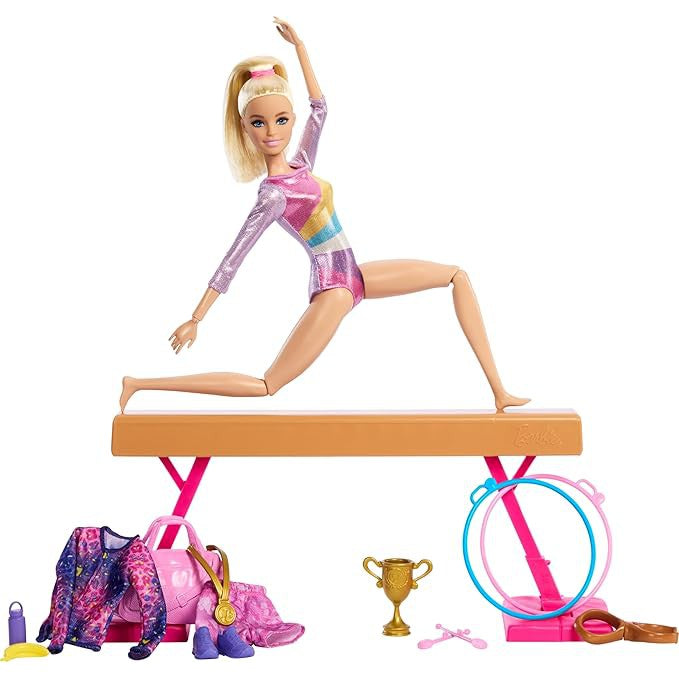 Barbie Gymnastics Doll & Accessories Playset