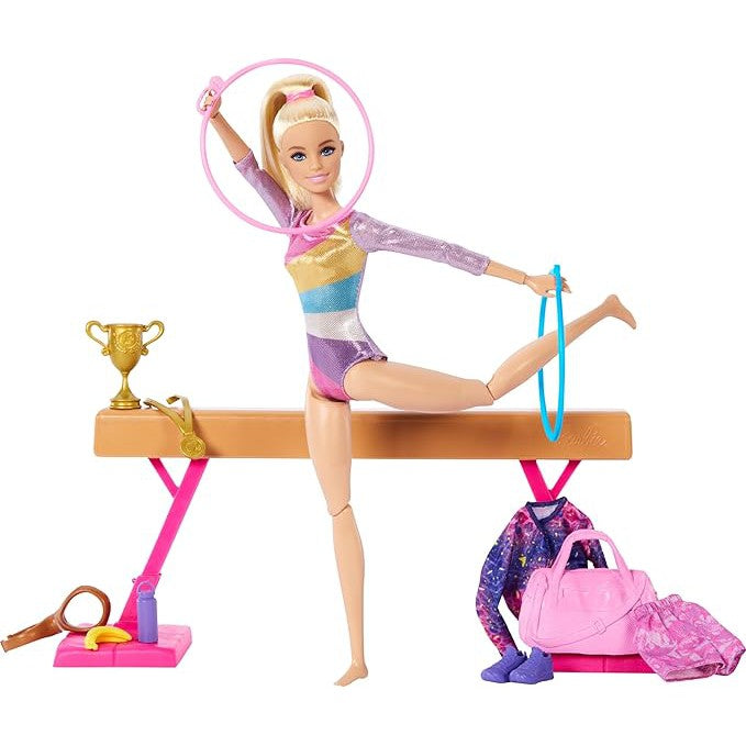 Barbie Gymnastics Doll & Accessories Playset