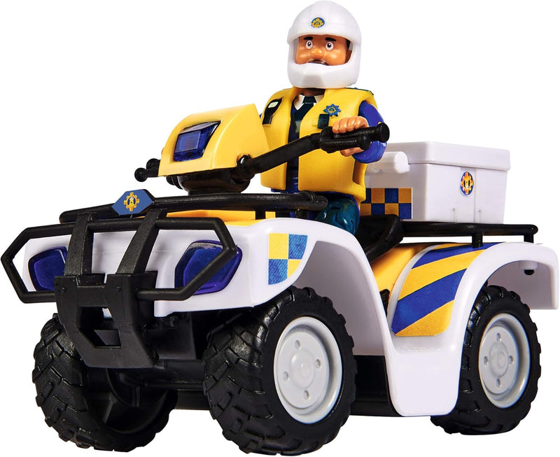 Fireman Sam Police Quad Bike & Malcolm Figure