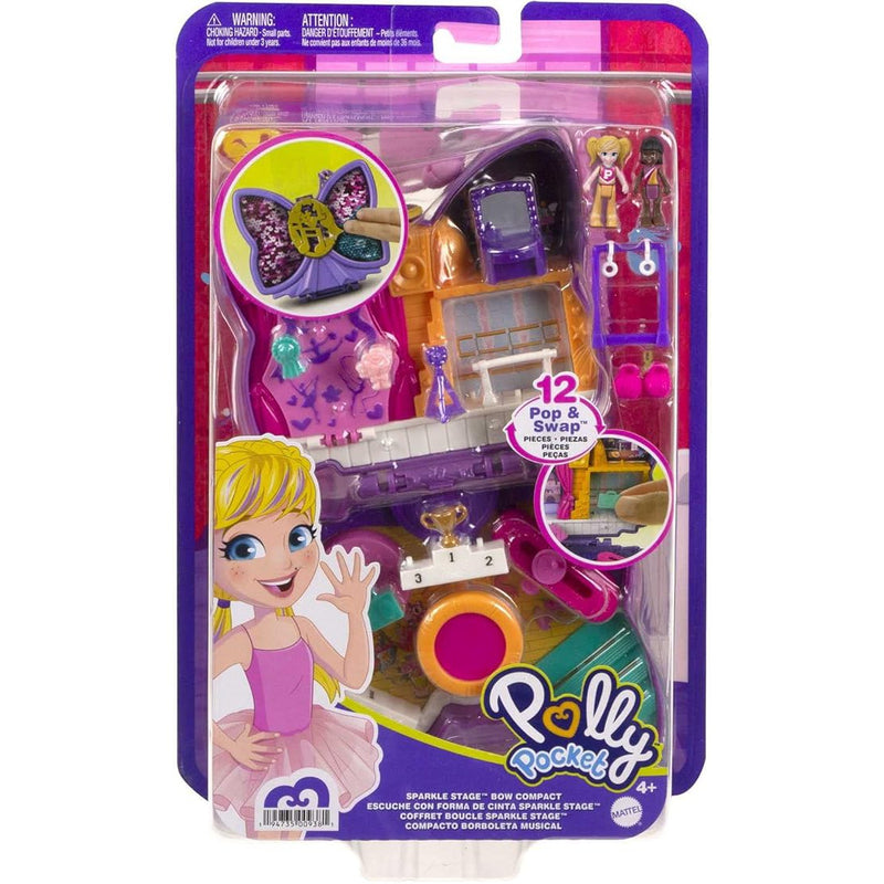 Polly Pocket Sparkle Stage Bow Compact