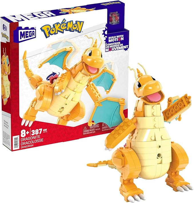 Mega Pokémon Dragonite 387 Piece Construction Playset