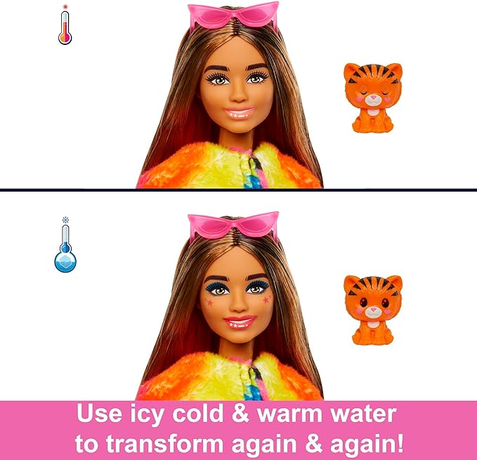 Barbie Cutie Reveal Jungle Series Doll Tiger