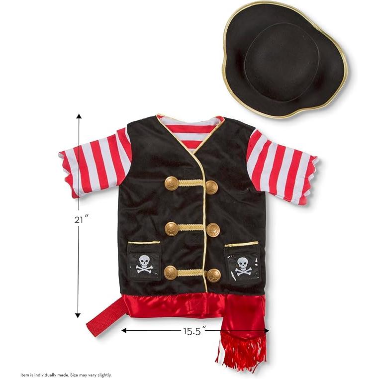 Melissa & Doug Pirate Role Play Costume Set