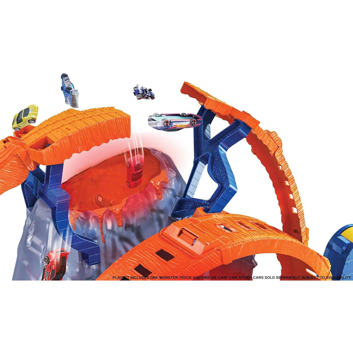 $115 NEW IN BOX Hot Wheels Monster buy Trucks T-Rex Volcano Arena Playset