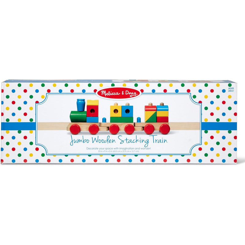 Melissa & Doug Wooden Jumbo Stacking Train