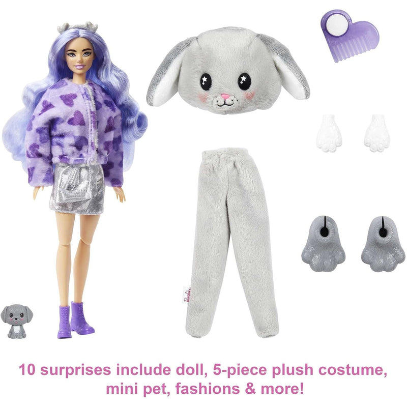 Barbie Cutie Reveal Doll with Puppy Plush Costume & 10 Surprises