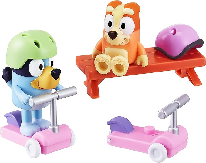 Bluey & Bingo Scooter Time Playset