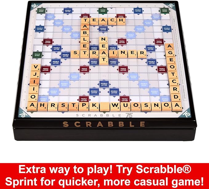 Scrabble 75th Anniversary Edition Family Board Game