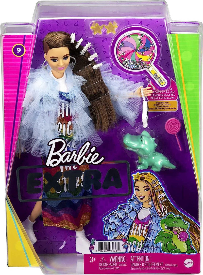 Barbie Extra Doll - Light Blue Coat