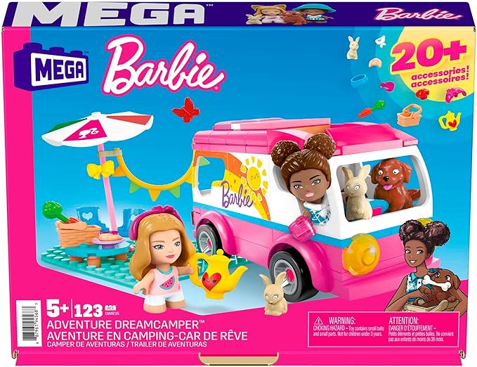 Mega Construx Barbie Dream Camper 123pc Construction Set