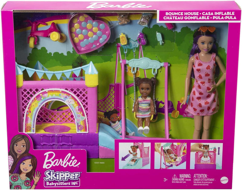 Barbie Skipper Bounce House Playset