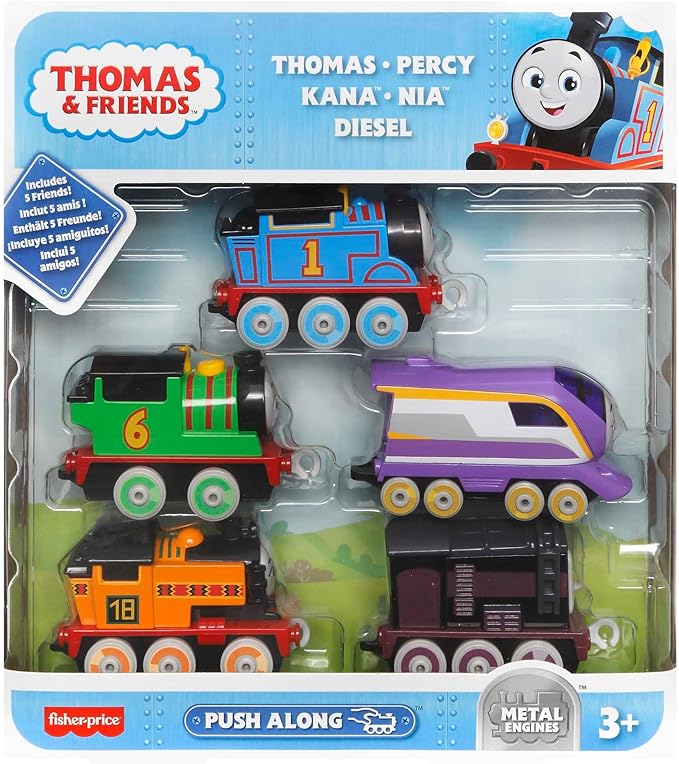 Thomas & Friends Diecast Toy Trains Adventures 5 Push-Along Engines
