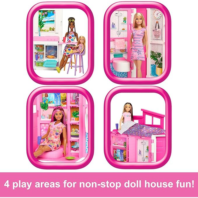 Barbie Getaway House & Doll Playset