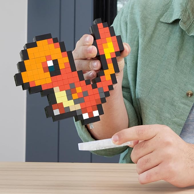 Mega Pokémon Pixel Art Charmander 349 Piece Construction Playset