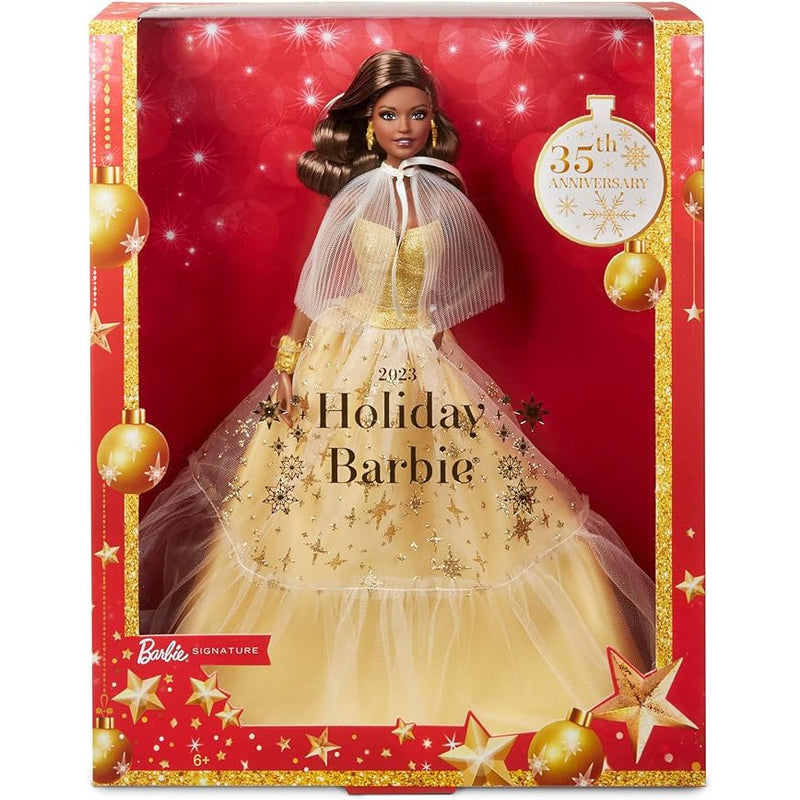 Barbie Signature Holiday Doll 2023 Brunette