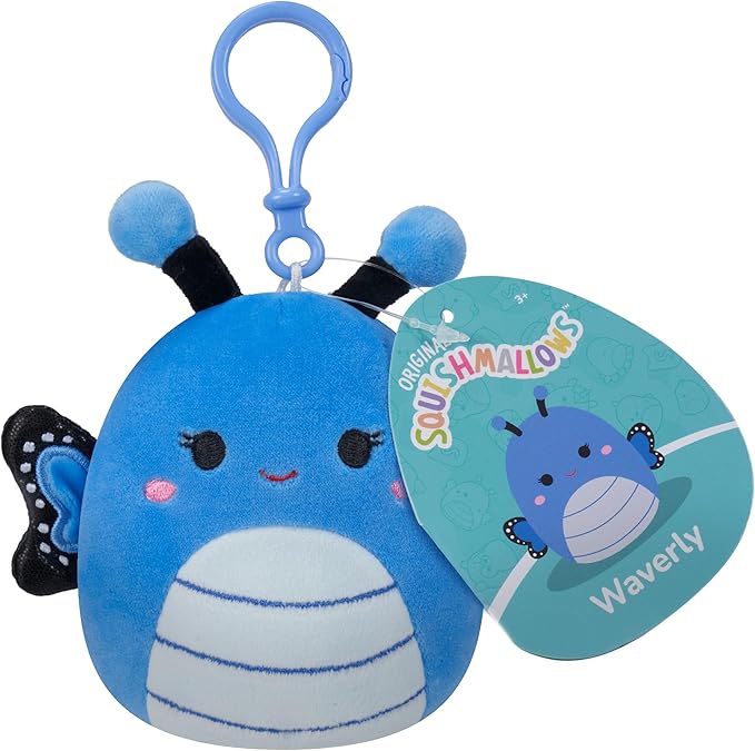 Squishmallows 8cm Clip on Plush - Waverly