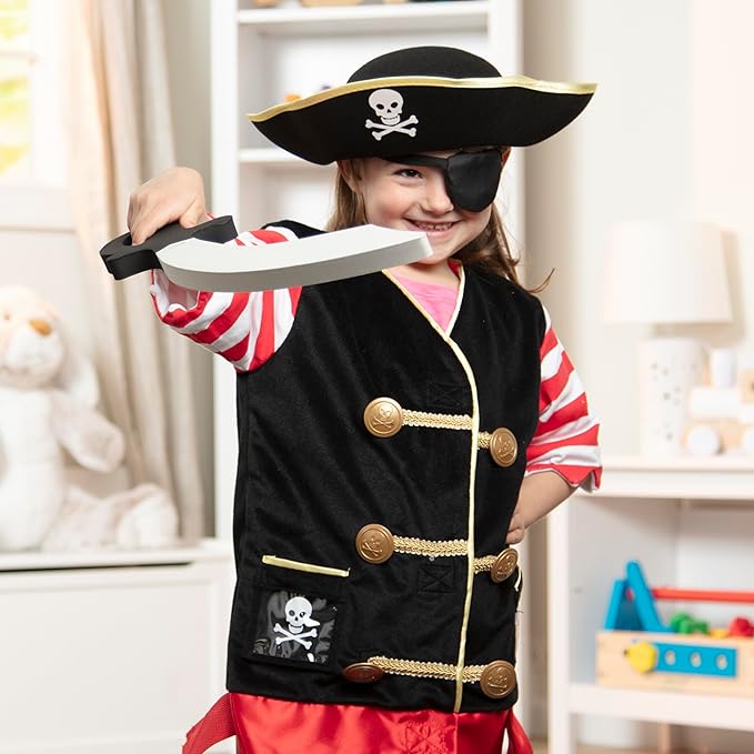 Melissa & Doug Pirate Role Play Costume Set