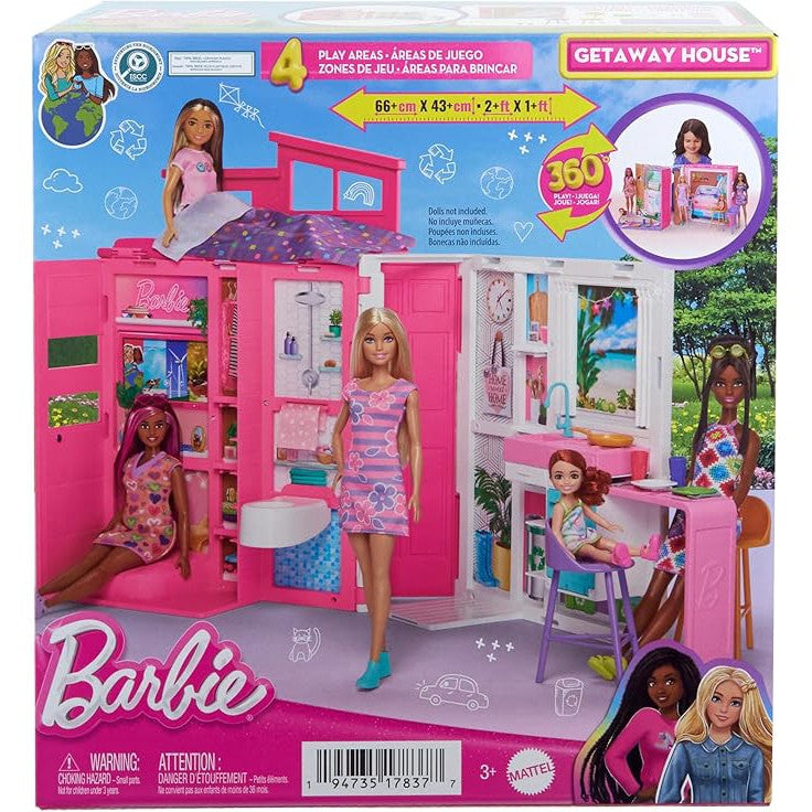 Barbie Getaway House & Doll Playset