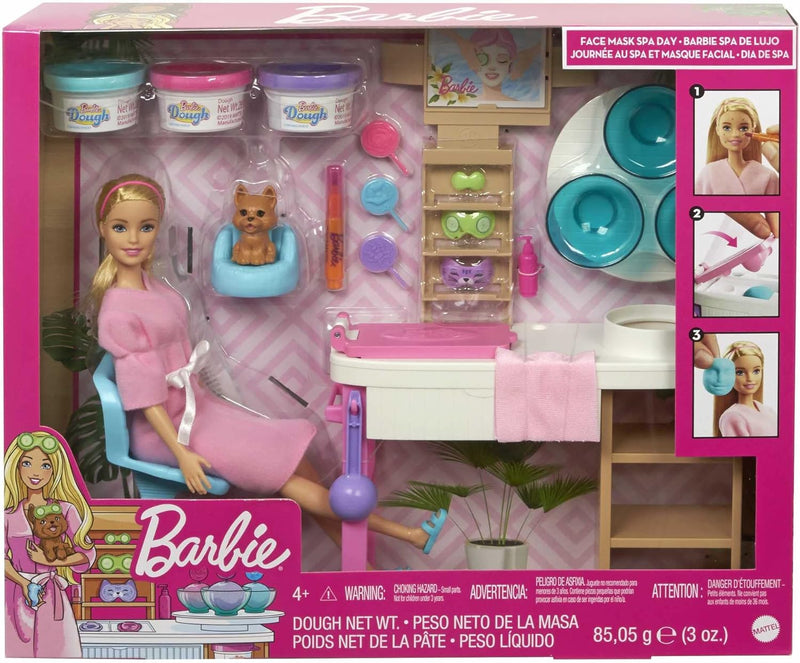 Barbie Face Mask Spa Day Playset