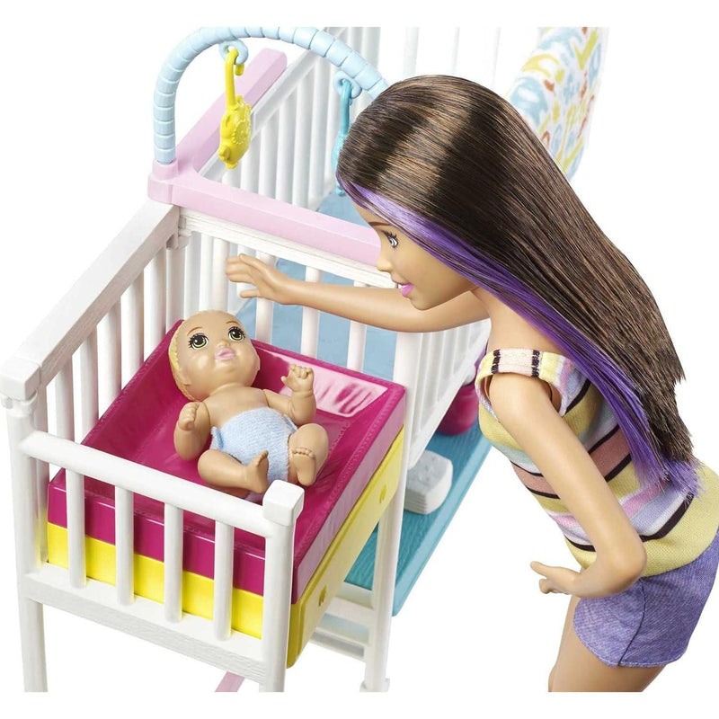 Barbie Skipper Babysitter Nap 'n' Nurture Playset