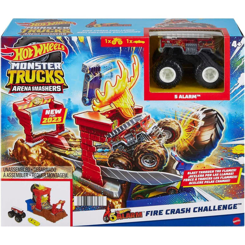 Hot Wheels Monster Trucks Fire Crash Challenge