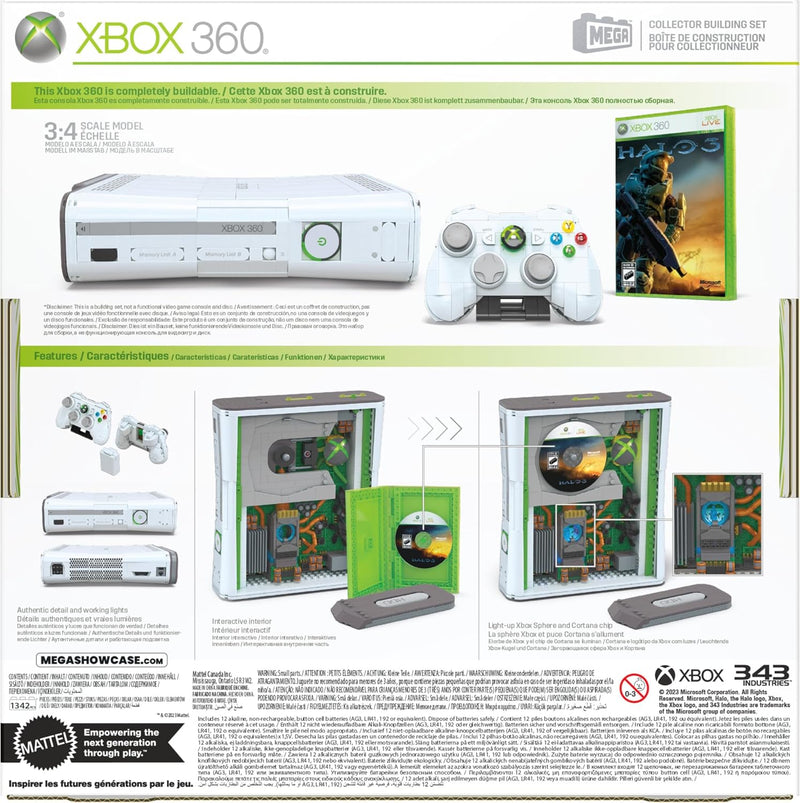 Mega Microsoft Xbox 360 1342 Piece Collectible Construction Set