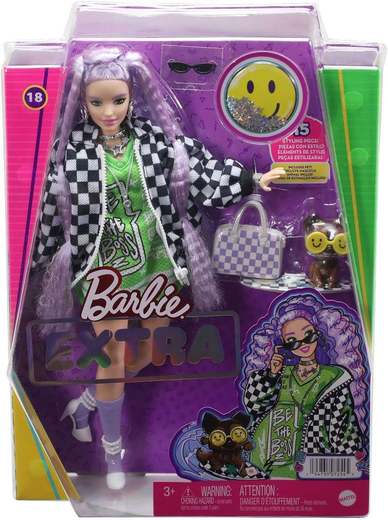 Barbie Extra Doll - Dark Green Dress