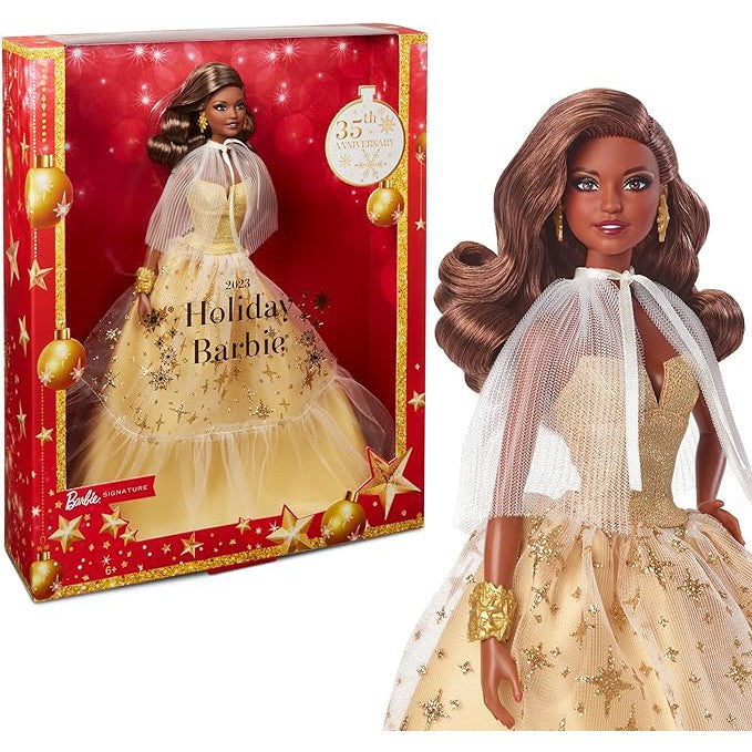 Barbie Signature Holiday Doll 2023 Brunette