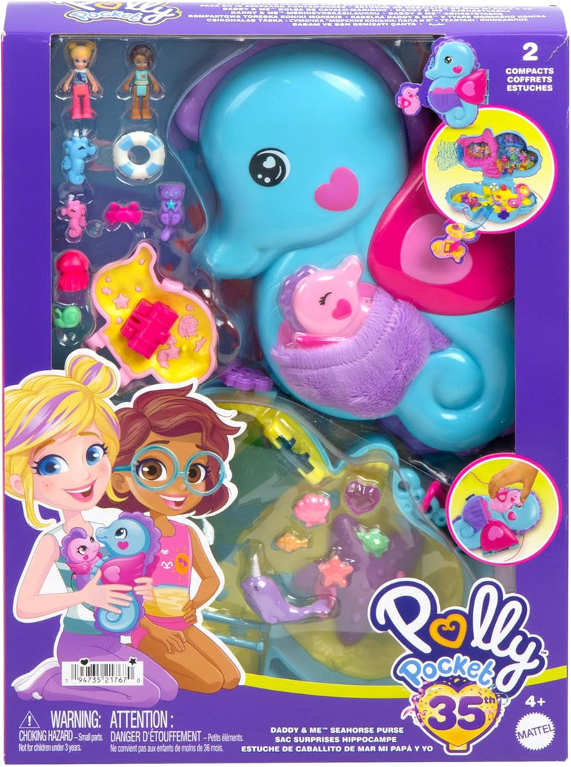 Polly Pocket Daddy & Me Seahorse Purse Playset