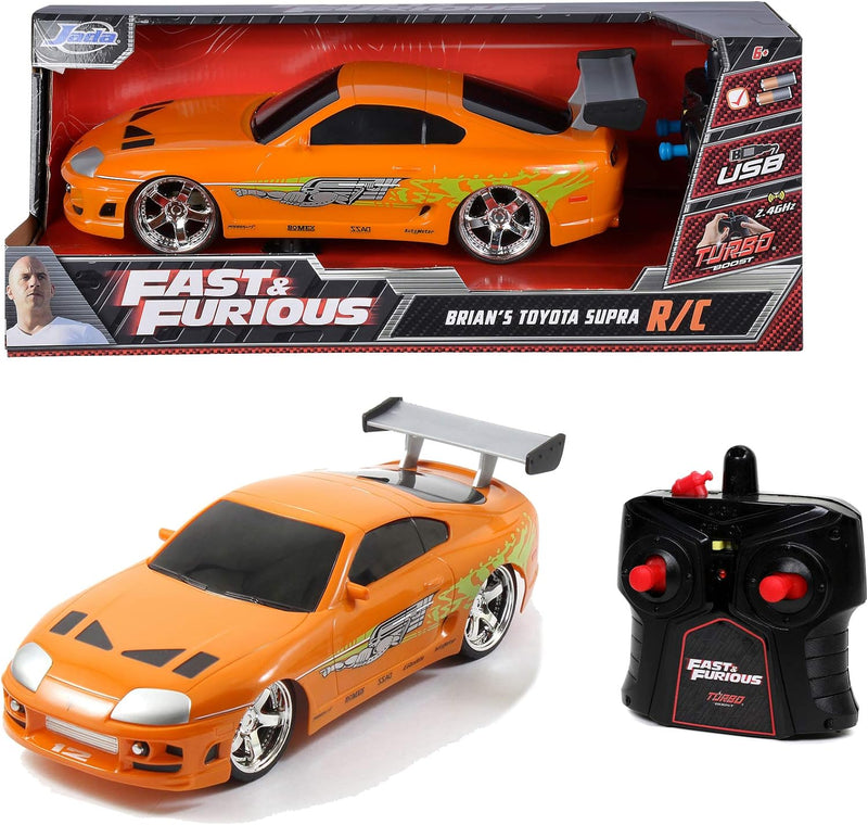 Fast & Furious Brian's Toyota Supra Remote Control 1:16 Scale Toy Car